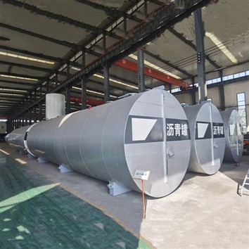 Horizontaler Asphalttank